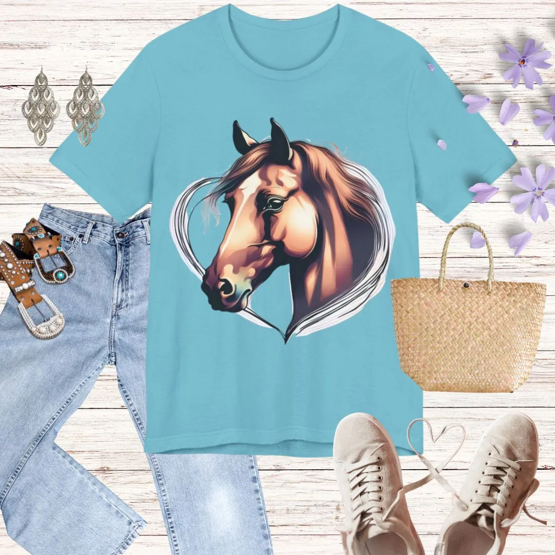 Gorgeous🐴 Horse Heart Tshirt 💕