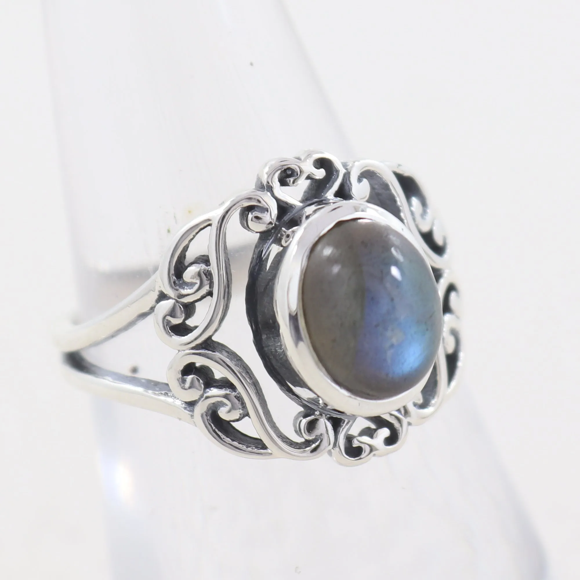 Gorgeous Labradorite Sterling Silver Designer Rings