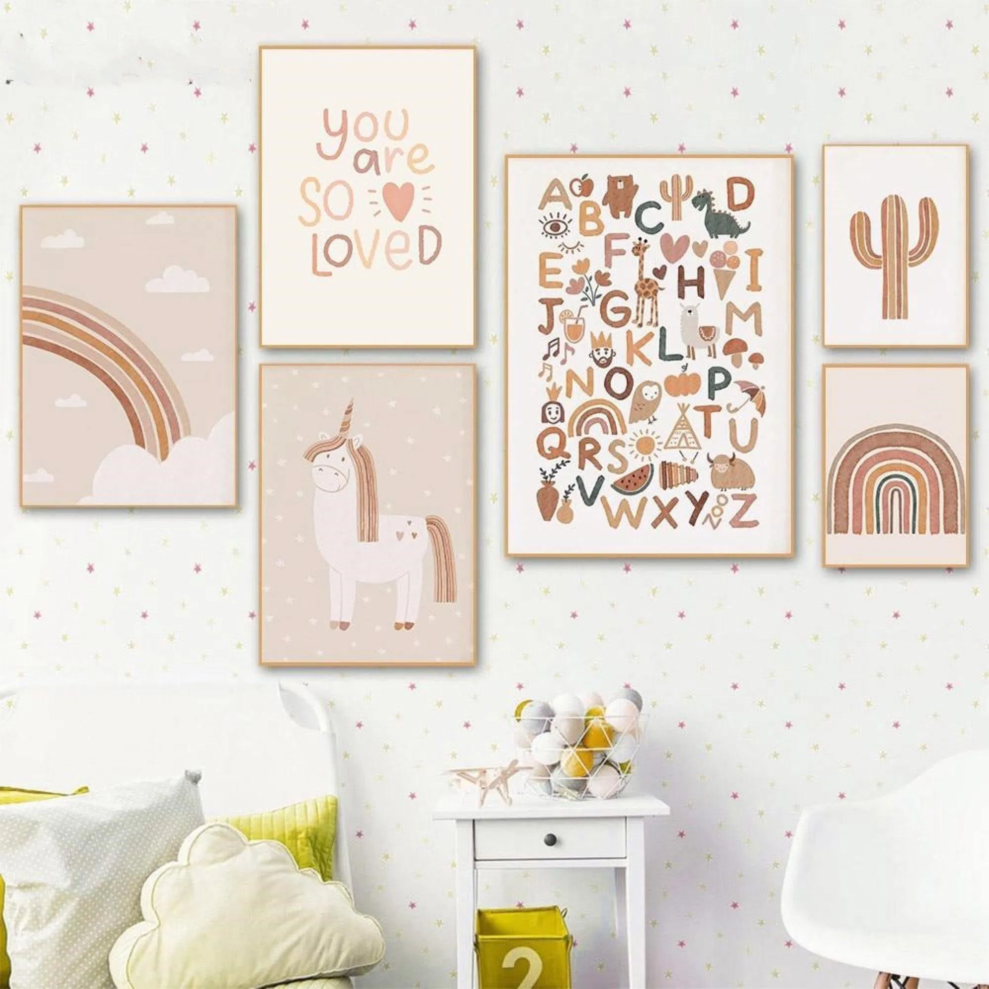 Gorgeous Nursery Wall Art Canvas Prints (40x60cm)