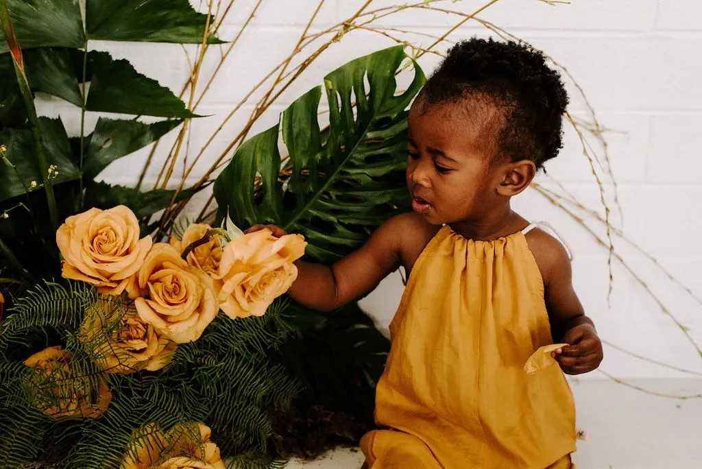 Gorgeous Romper in Golden Sun