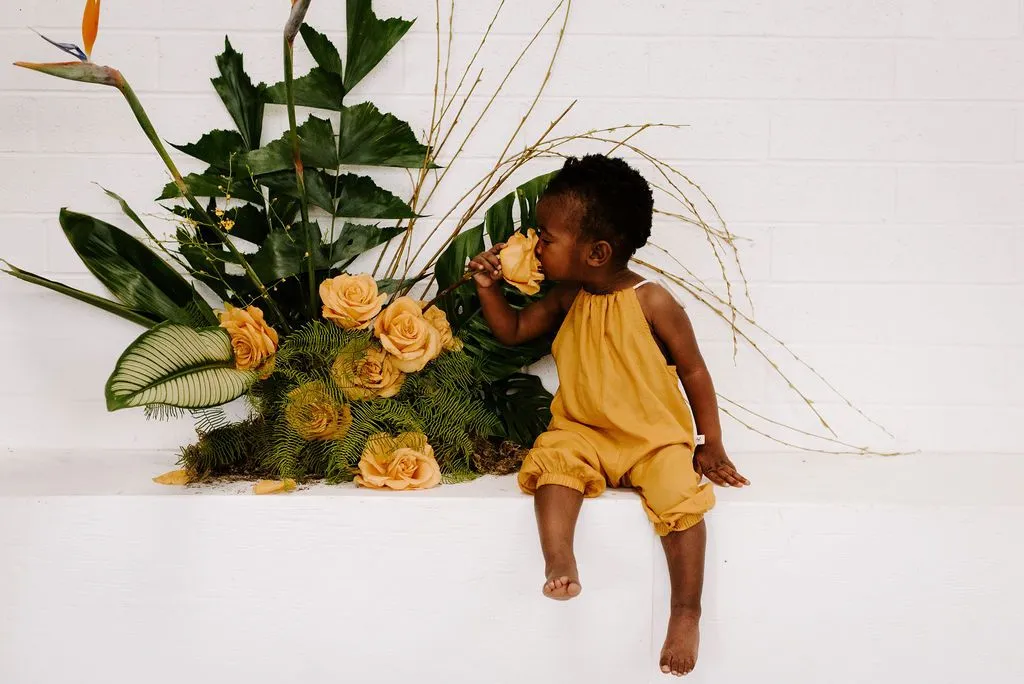 Gorgeous Romper in Golden Sun