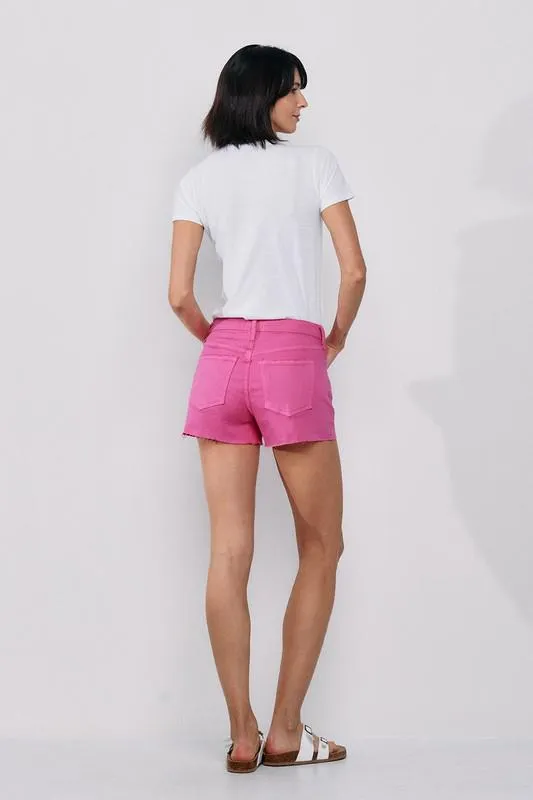 Hot Pink Denim Shorts