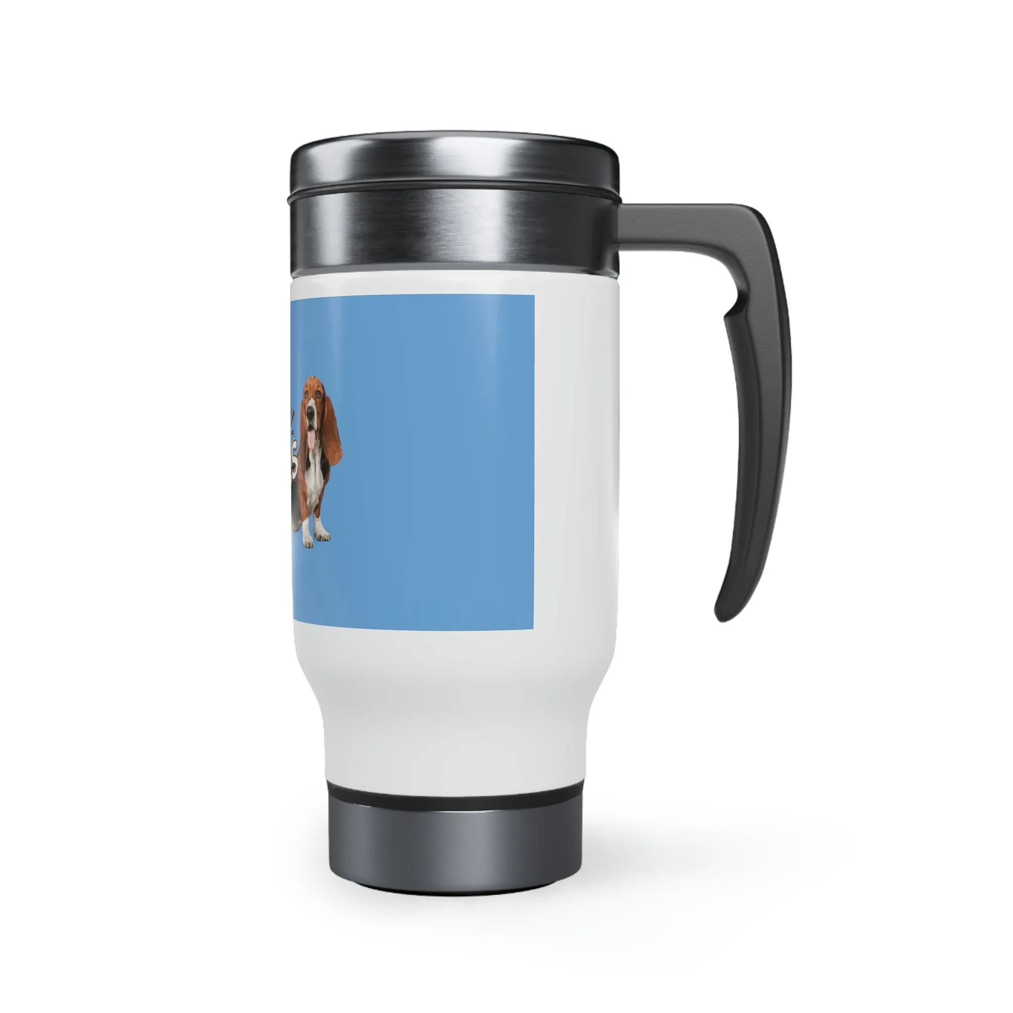 I love Beagles Dog POD Stainless Steel Travel Mug with Handle, 14oz