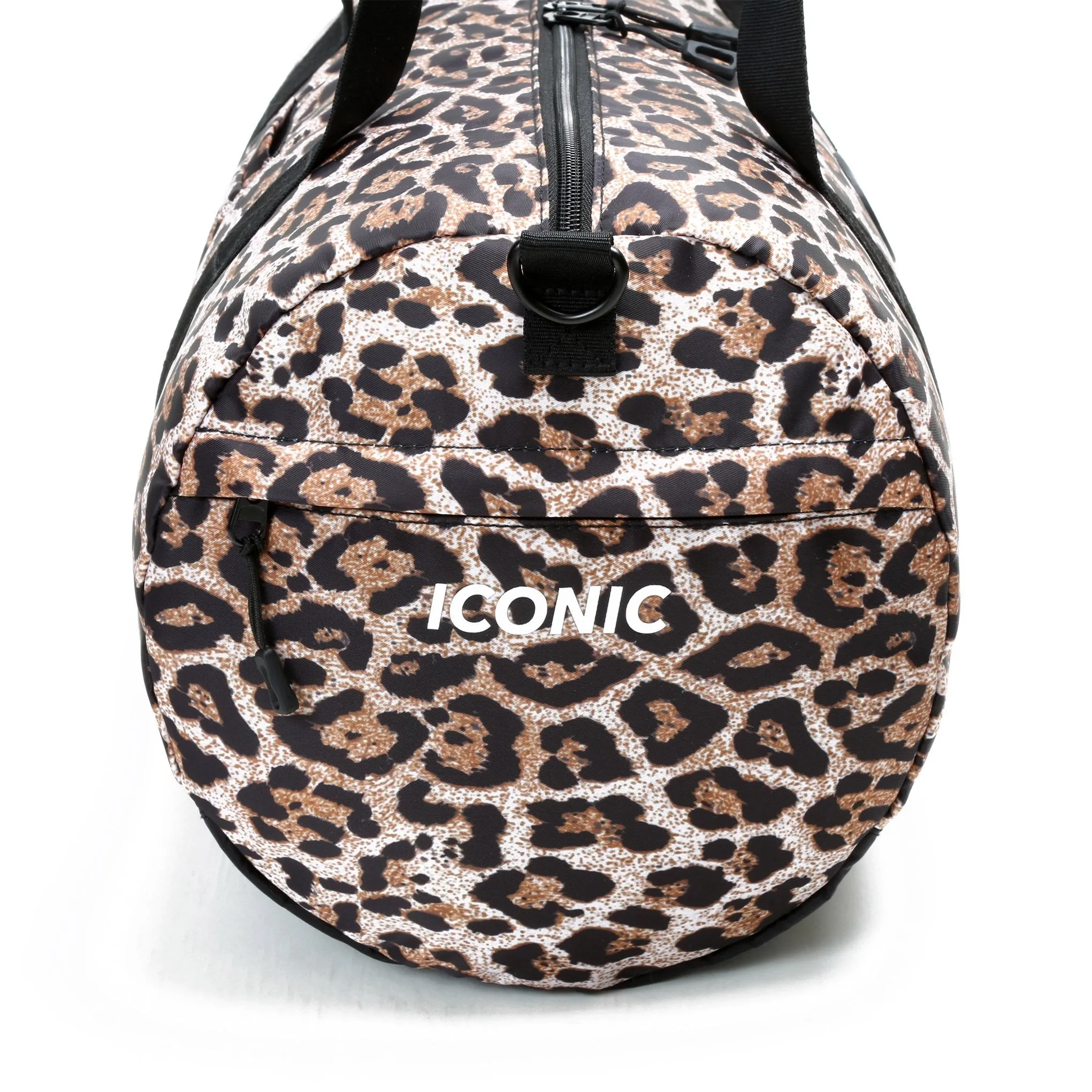 Iconic Cheetah Barrel Gym Bag