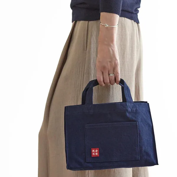 Kurashiki Hampu Canvas Tote Bag - Black -