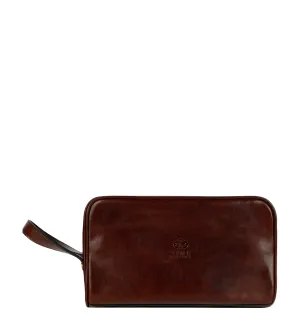Leather Cosmetic Bag Dopp Kit - All the Kings Men