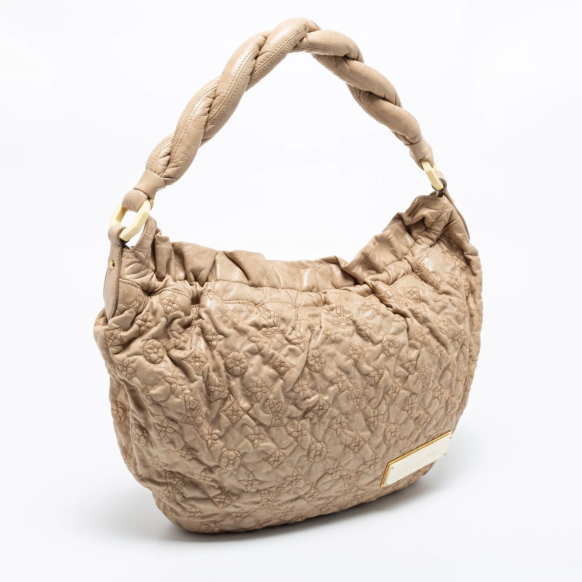 Louis Vuitton Ecru Monogram Leather Limited Edition Olympe Nimbus GM Bag
