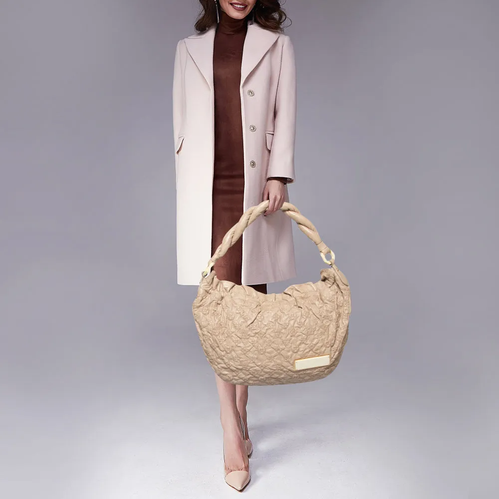 Louis Vuitton Ecru Monogram Leather Limited Edition Olympe Nimbus GM Bag
