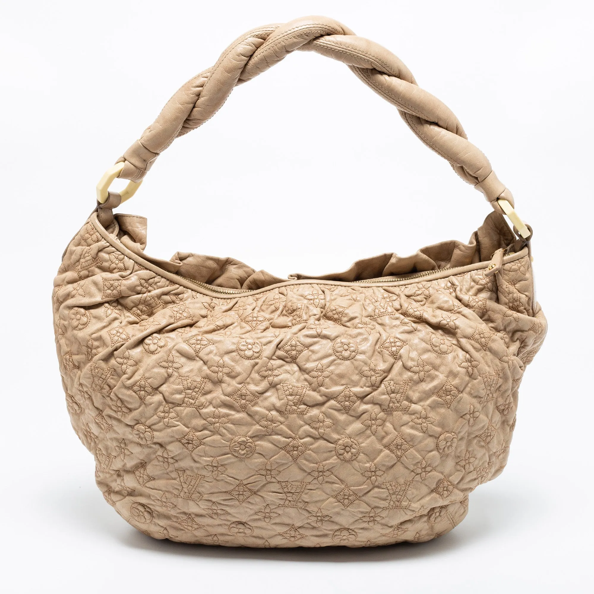 Louis Vuitton Ecru Monogram Leather Limited Edition Olympe Nimbus GM Bag