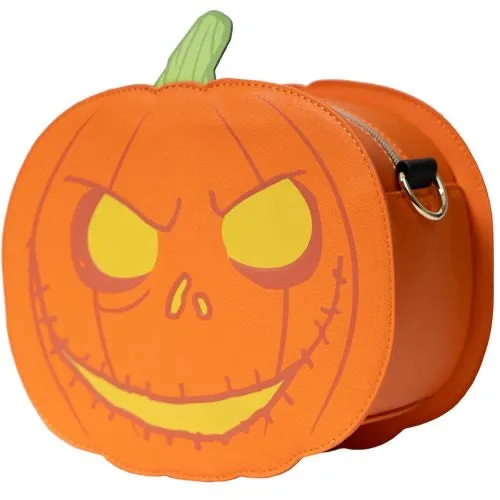 Loungefly The Nightmare Before Christmas Jack-o'-Lantern Glow-in-the-Dark Crossbody Purse - Entertainment Earth Exclusive