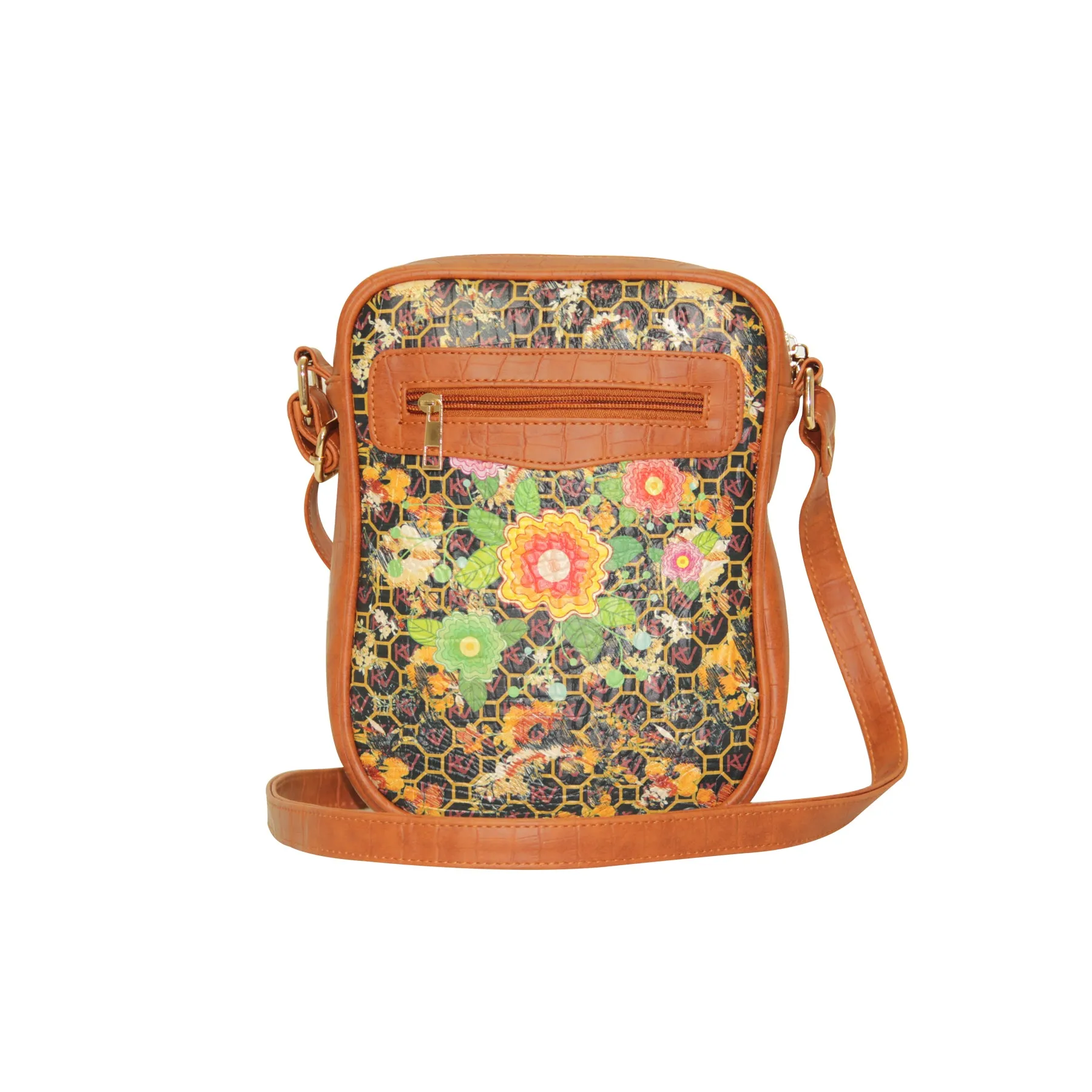 Marvella Floral Satchel Crossbody Bag 807-2