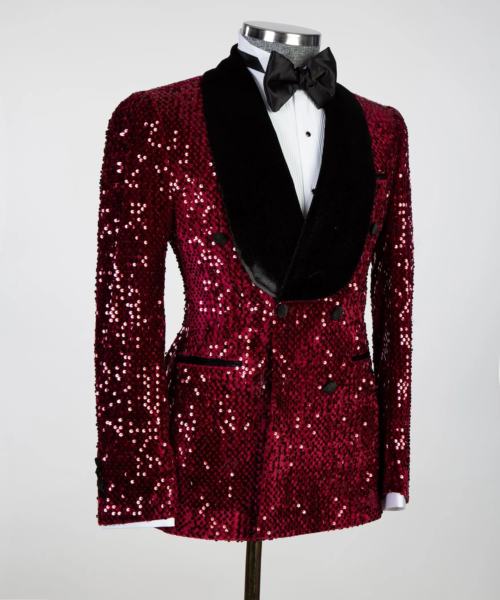 Men's Red Shining Tuxedo