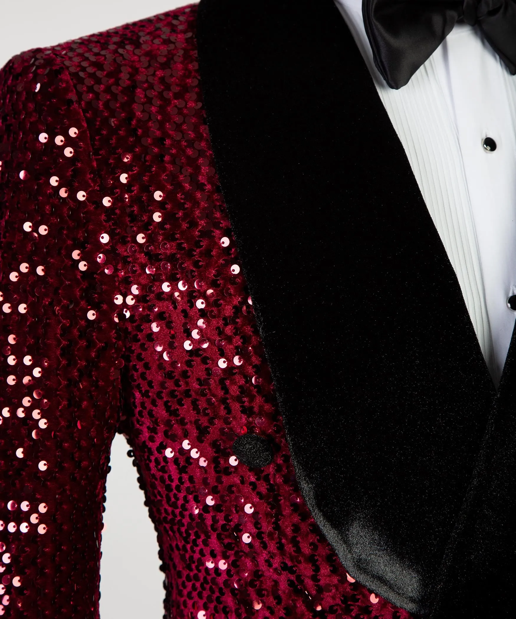 Men's Red Shining Tuxedo