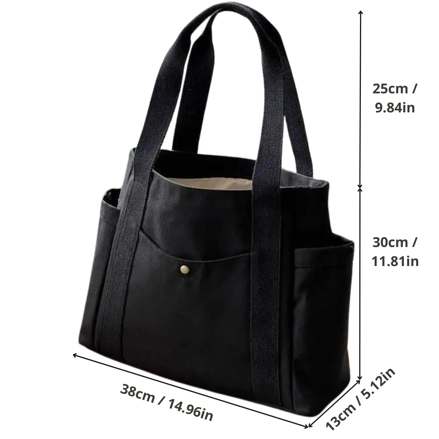 Minimalist Canvas Work Tote