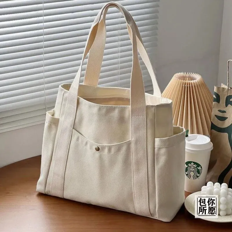 Minimalist Canvas Work Tote