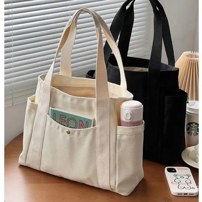 Minimalist Canvas Work Tote