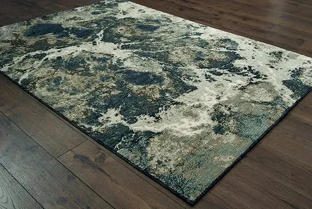 Montage 1P Grey Blue Rug