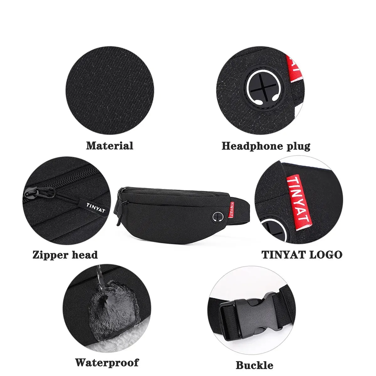 Nylon Travel Waist Bag Pack | Versatile & Stylish Phone Belt Pouch