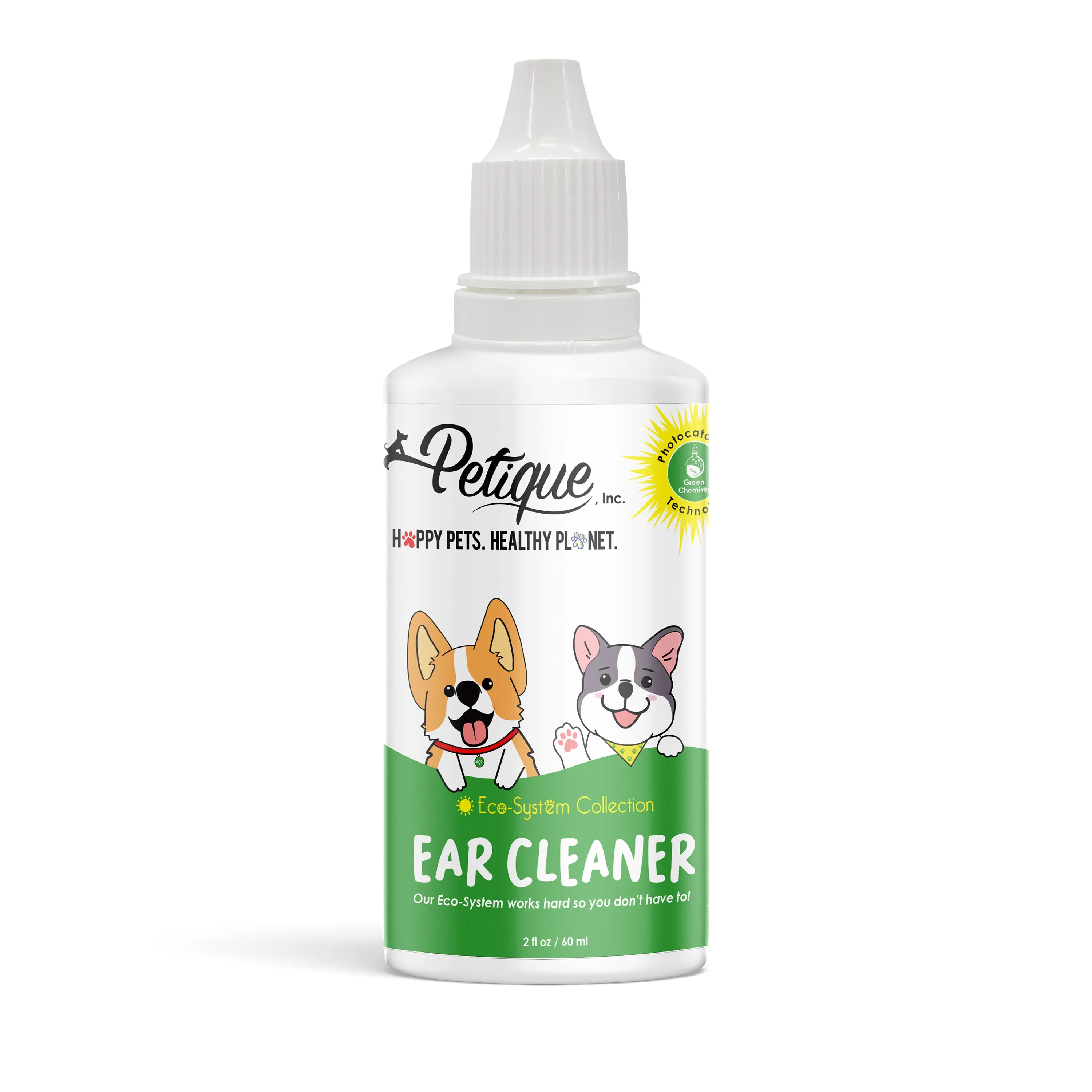 Odor Eliminating Ear Cleaner: Safe & Non-Toxic Formula, Gentle, Fragrance-Free Ear Care for Dogs & Cats