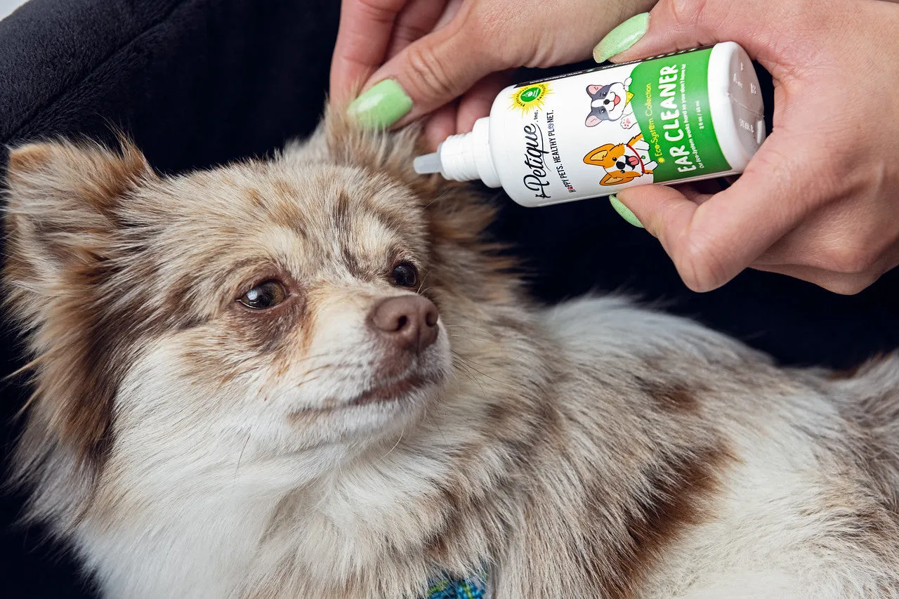 Odor Eliminating Ear Cleaner: Safe & Non-Toxic Formula, Gentle, Fragrance-Free Ear Care for Dogs & Cats