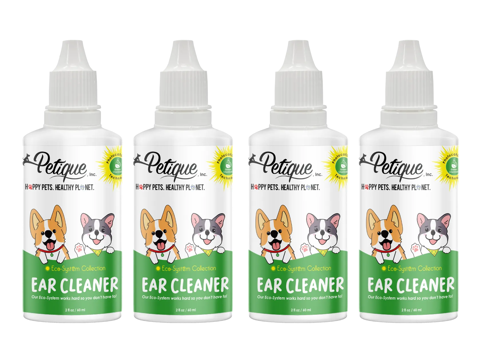 Odor Eliminating Ear Cleaner: Safe & Non-Toxic Formula, Gentle, Fragrance-Free Ear Care for Dogs & Cats