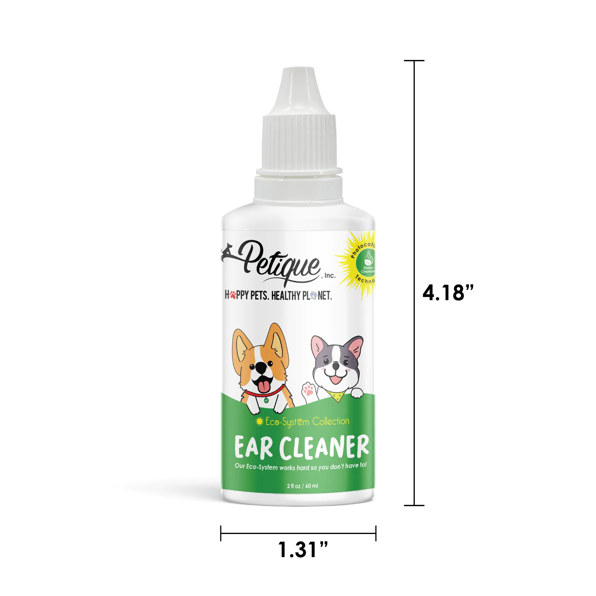 Odor Eliminating Ear Cleaner: Safe & Non-Toxic Formula, Gentle, Fragrance-Free Ear Care for Dogs & Cats