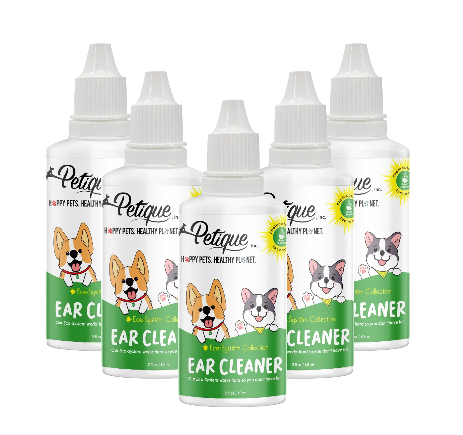 Odor Eliminating Ear Cleaner: Safe & Non-Toxic Formula, Gentle, Fragrance-Free Ear Care for Dogs & Cats