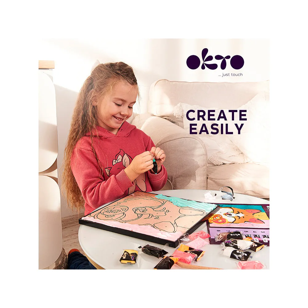Okto Clay-By-Number Kit, Panda
