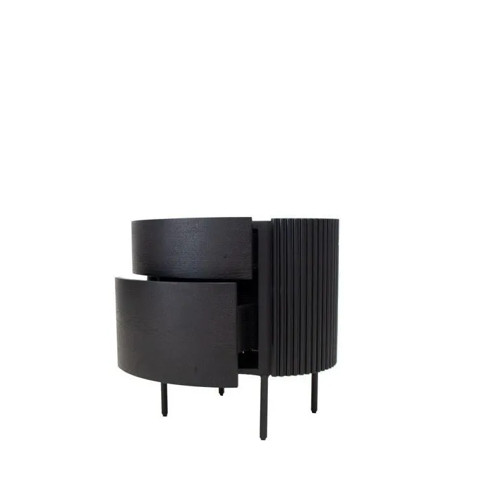 Ondata Bedside table - Black