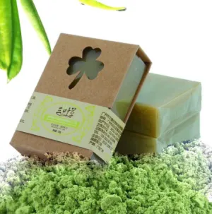 Organic Handmade Matcha Green Tea Powder Soap  Whitening, Moisturizing, Acne Cleansing Soap