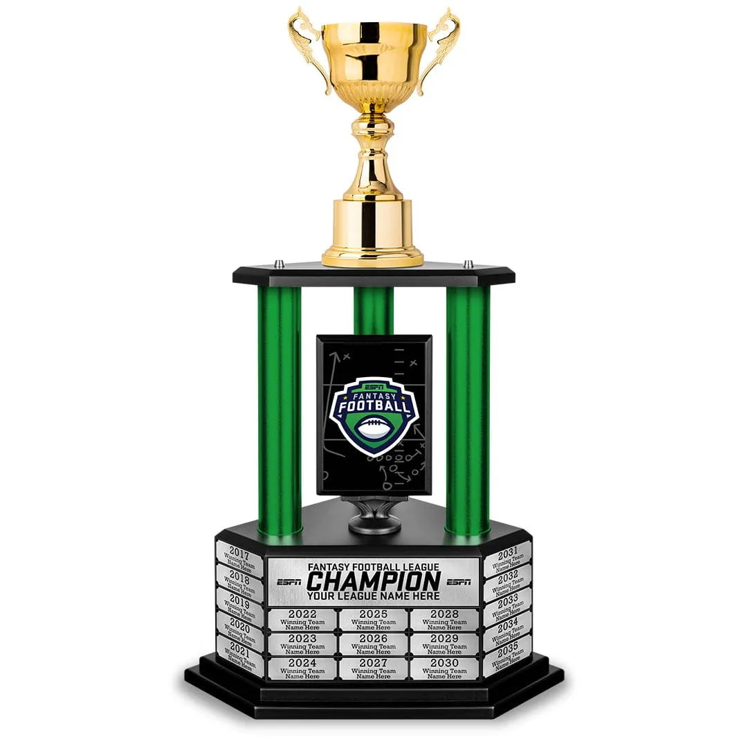 Perpetual ESPN Fantasy Football Championship Trophy