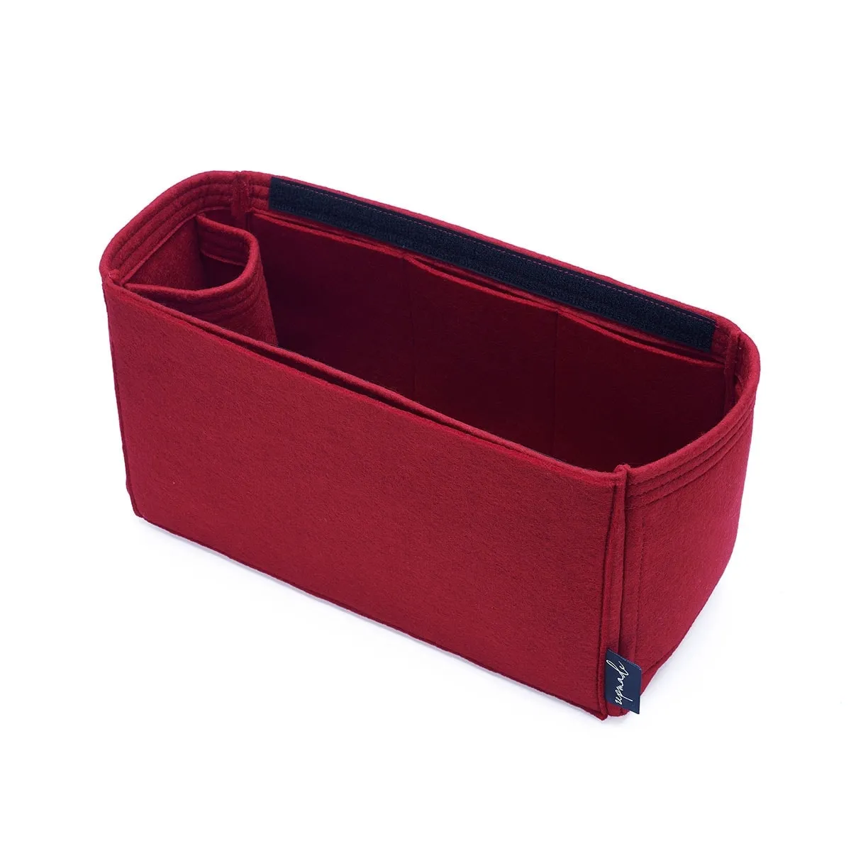 Purse Organizer Insert for Celine Horizontal Cabas, Bag Organizer with Zipper Top Closure and Single Bottle Holder