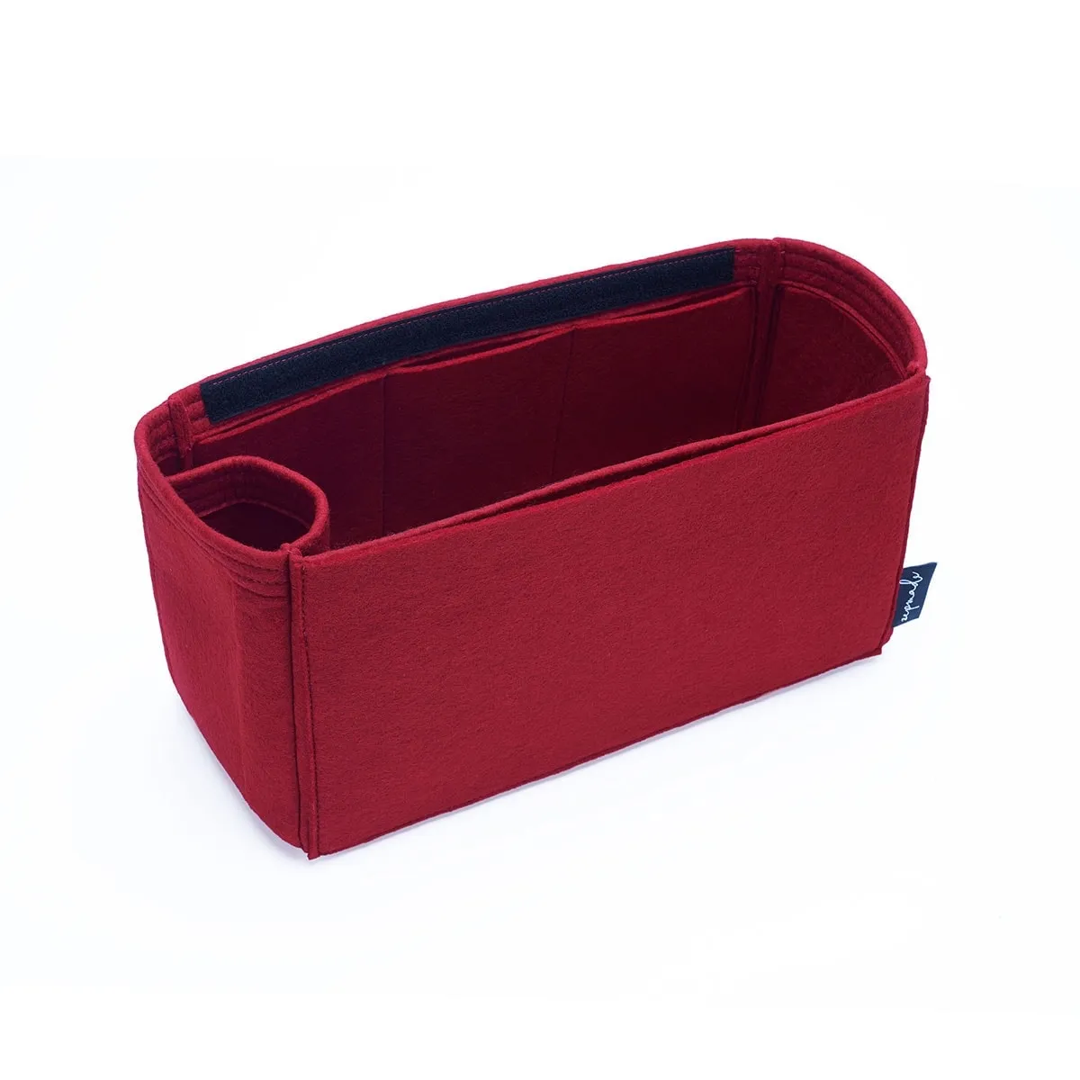 Purse Organizer Insert for Celine Horizontal Cabas, Bag Organizer with Zipper Top Closure and Single Bottle Holder