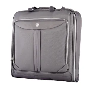 "Vector" Deluxe Garment Bag In Gray