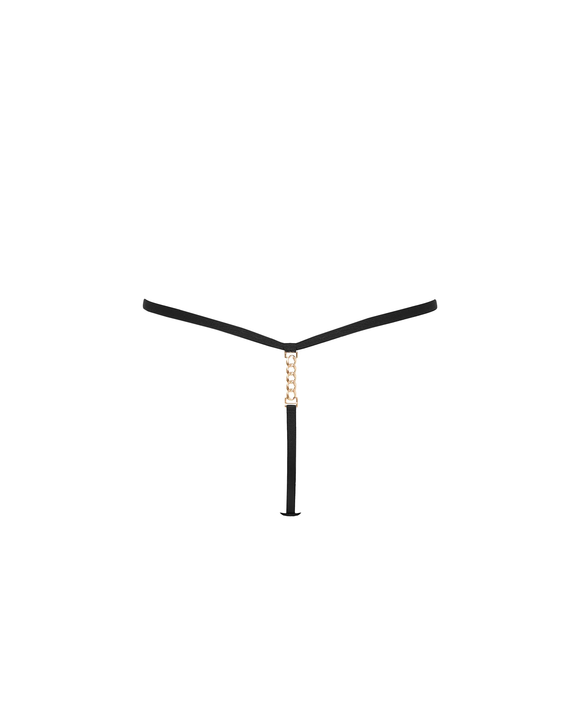 Rachel Thong Black/Gold