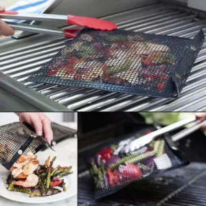 Reusable Non-Stick Grill Mesh Bag – Perfect for Mess-Free Grilling