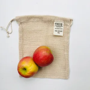 Reusable Produce Bag – Small | Plastic-Free Grocery Organic Cotton Bag