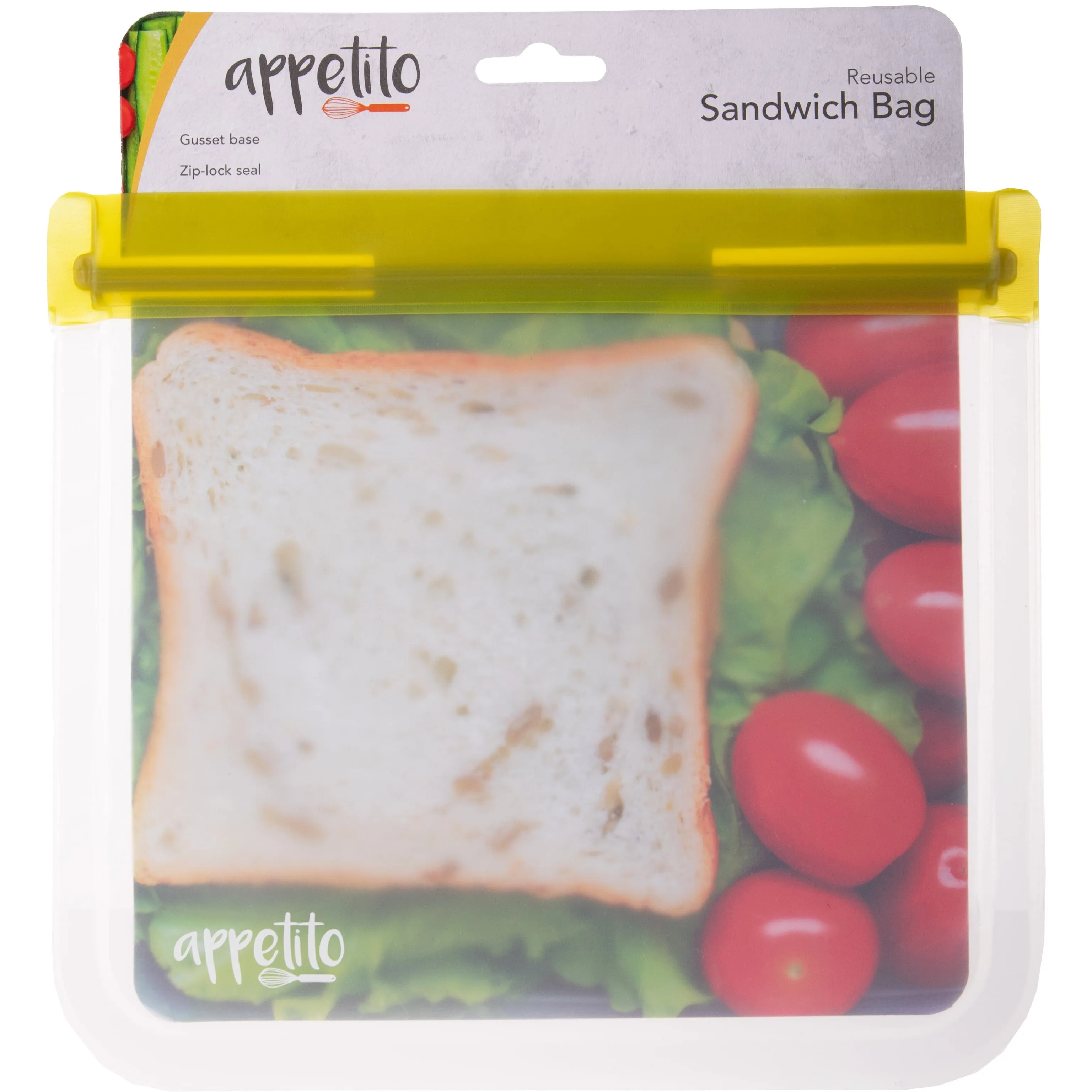 Reusable Sandwich Bag - 21.5 x 19.5cm Green