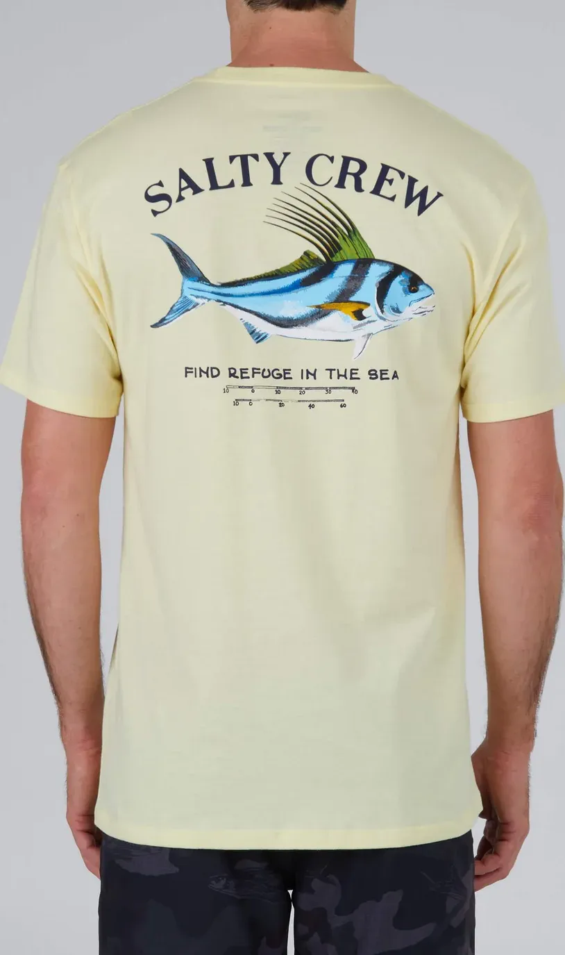 Salty Crew Men&#x27;s Rooster Short-Sleeve Premium Tee Banana | Buy Salty Crew Men&#x27;s Rooster Short-Sleeve Premium Tee Banana here | Outnorth