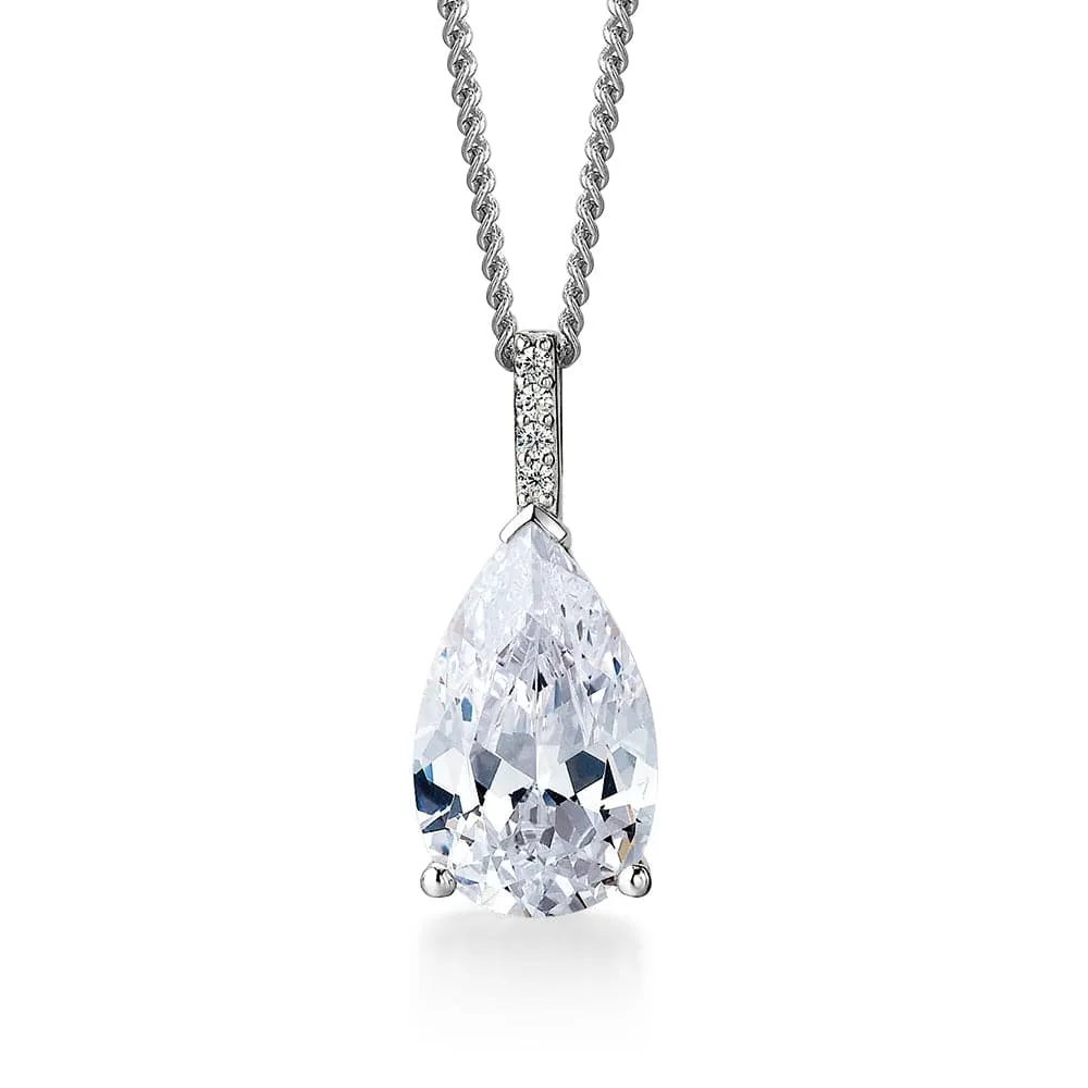 Shining Pear Cut Pendant