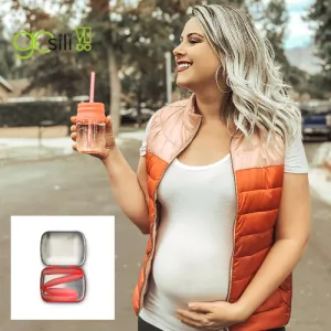 Single Silicone Straw in Compact Tin - Perfect for your Purse/Bag!