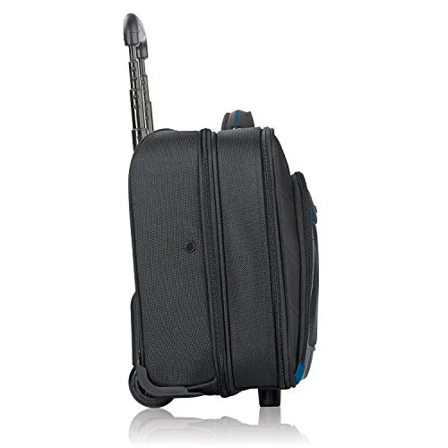 Solo Active 16 Inch Rolling Overnighter Case With Padded Laptop Compartment, Black