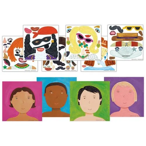 Sticker Tote "Funny Faces"