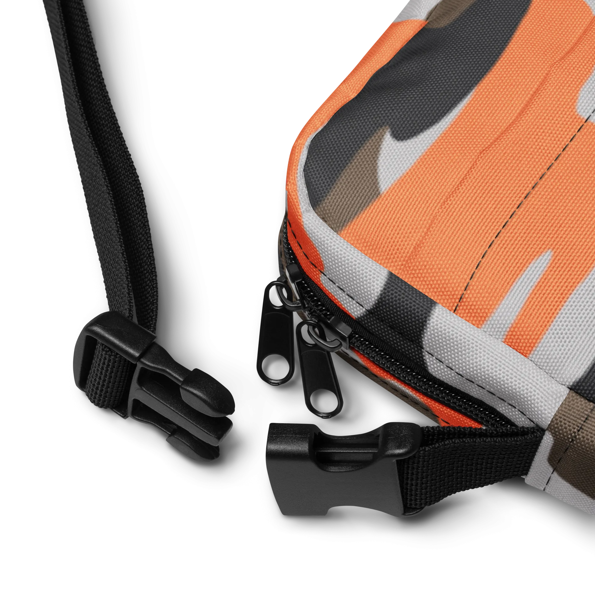 SUB/TRIBE Crossbody Bag - Orange Camo
