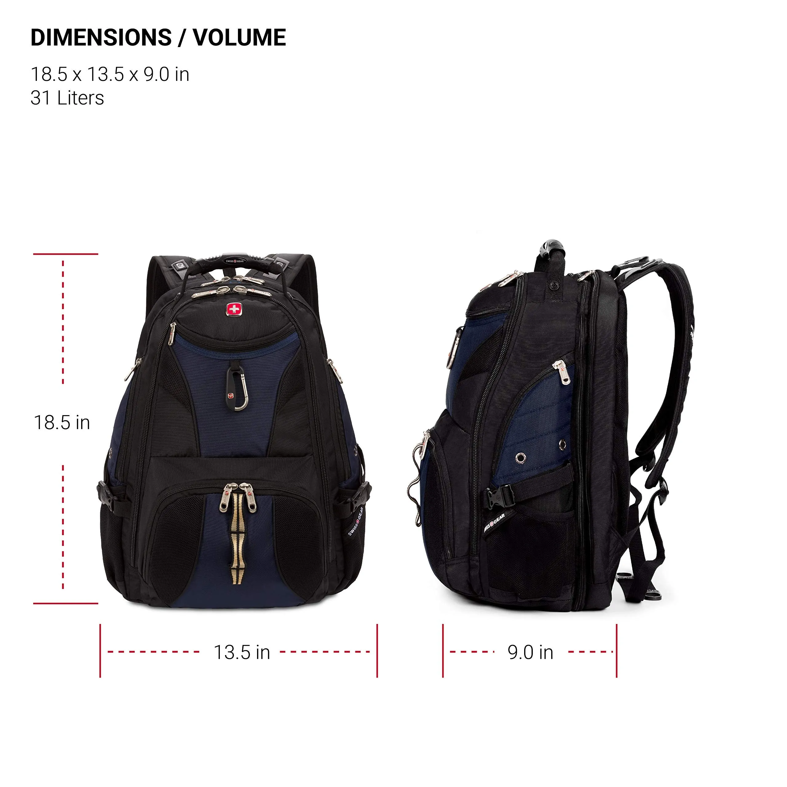 SwissGear Travel Gear 1900 Scansmart TSA Friendly Laptop Backpack Blue