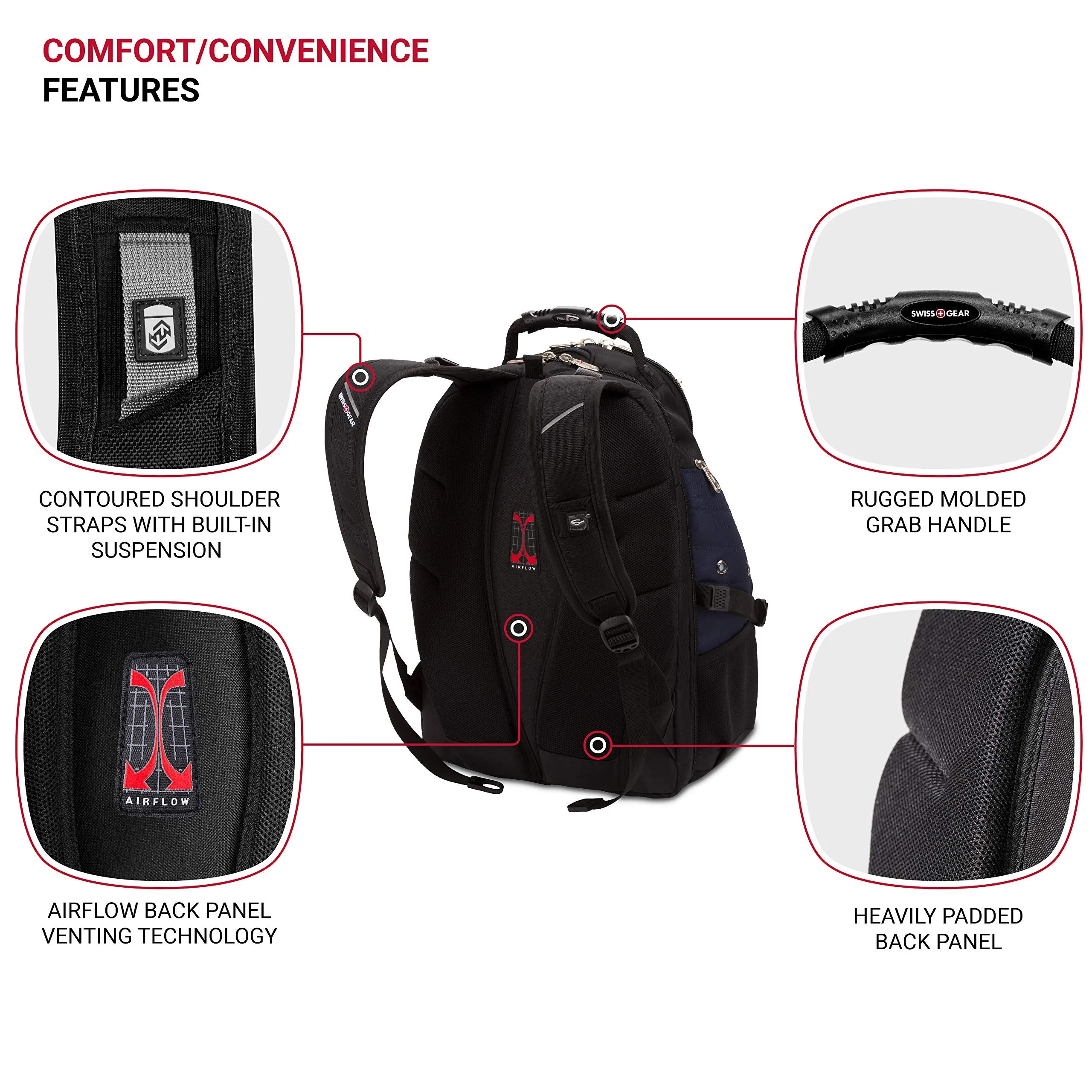 SwissGear Travel Gear 1900 Scansmart TSA Friendly Laptop Backpack Blue
