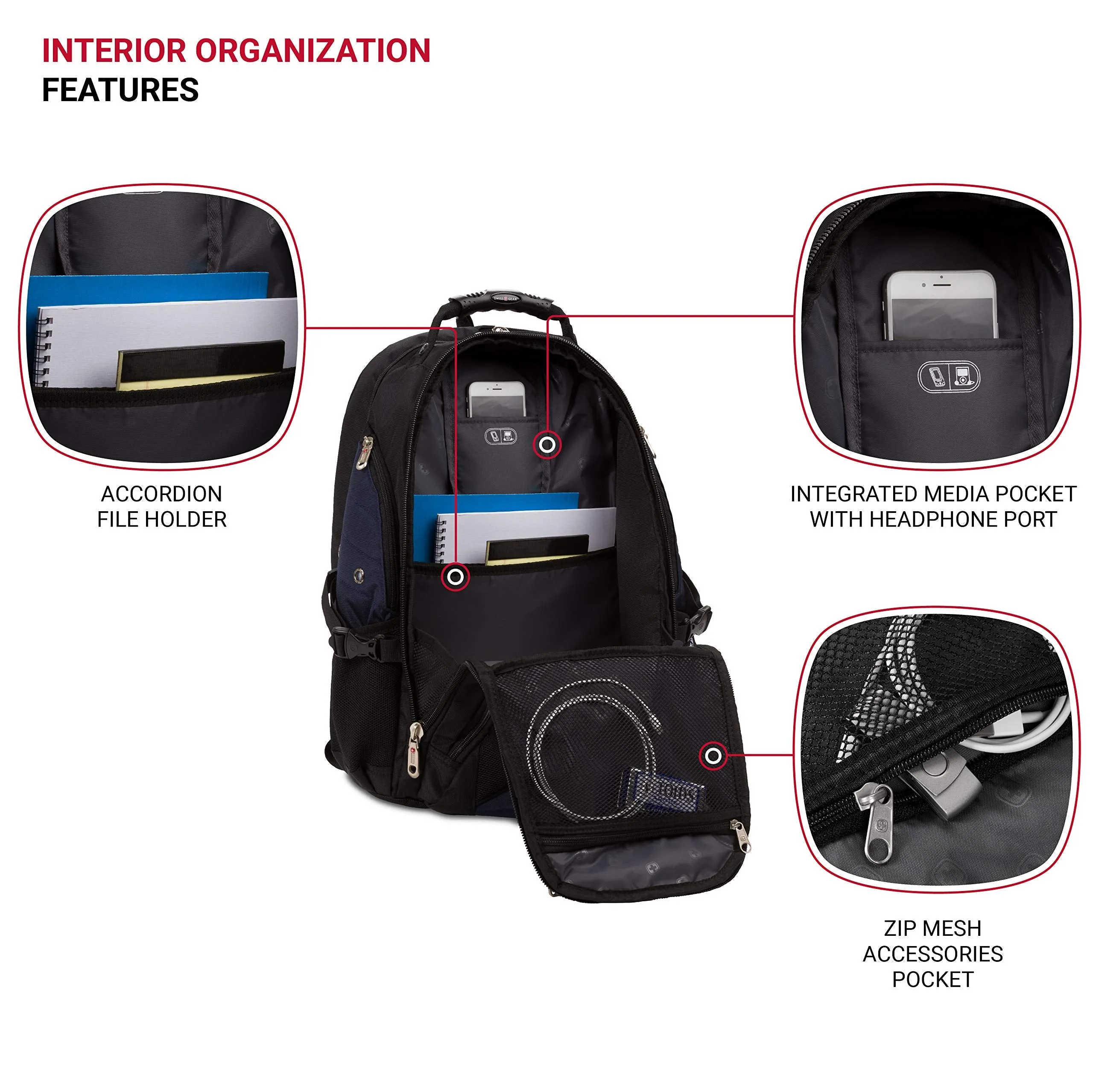 SwissGear Travel Gear 1900 Scansmart TSA Friendly Laptop Backpack Blue