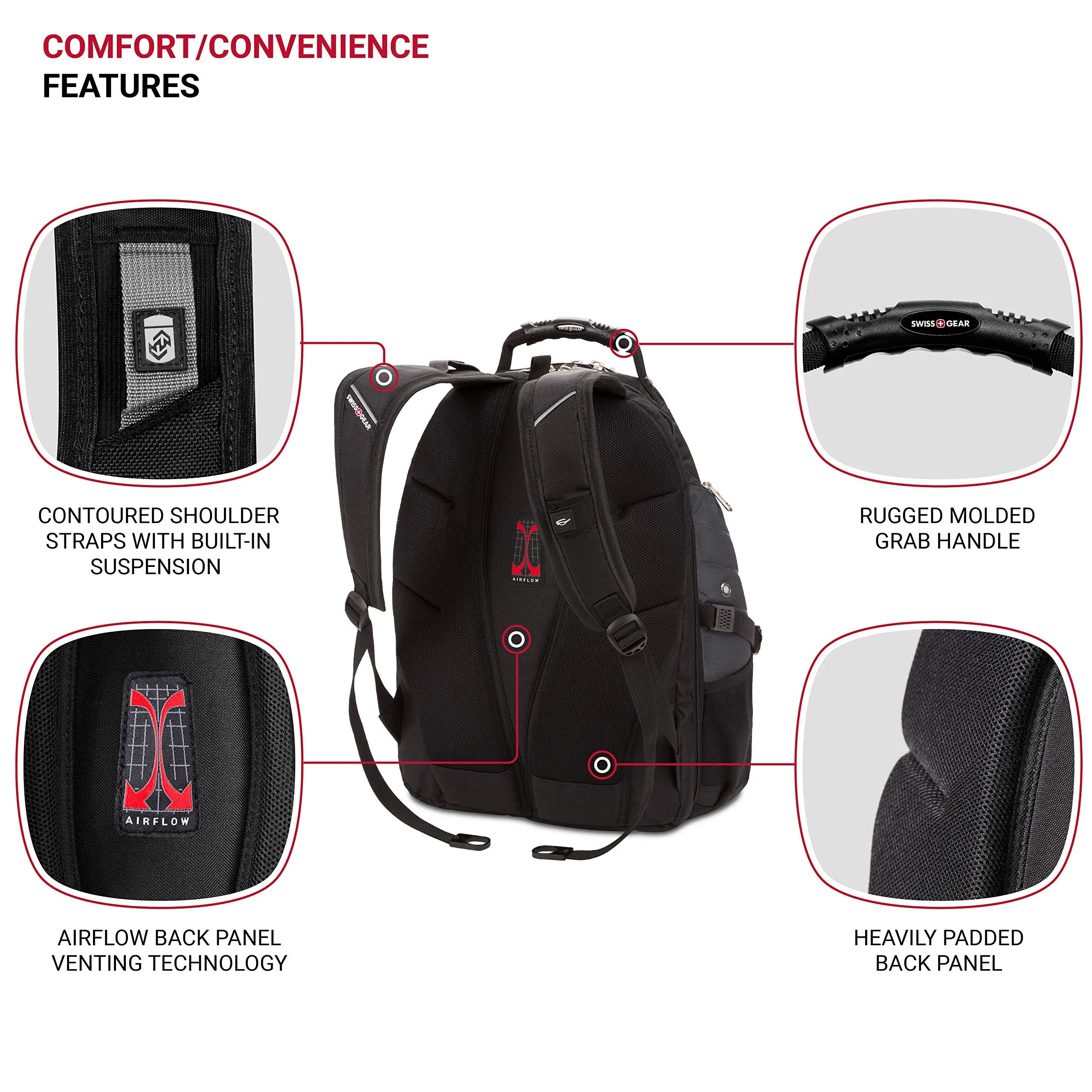 SwissGear Travel Gear 1900 Scansmart TSA Laptop Backpack - Gray