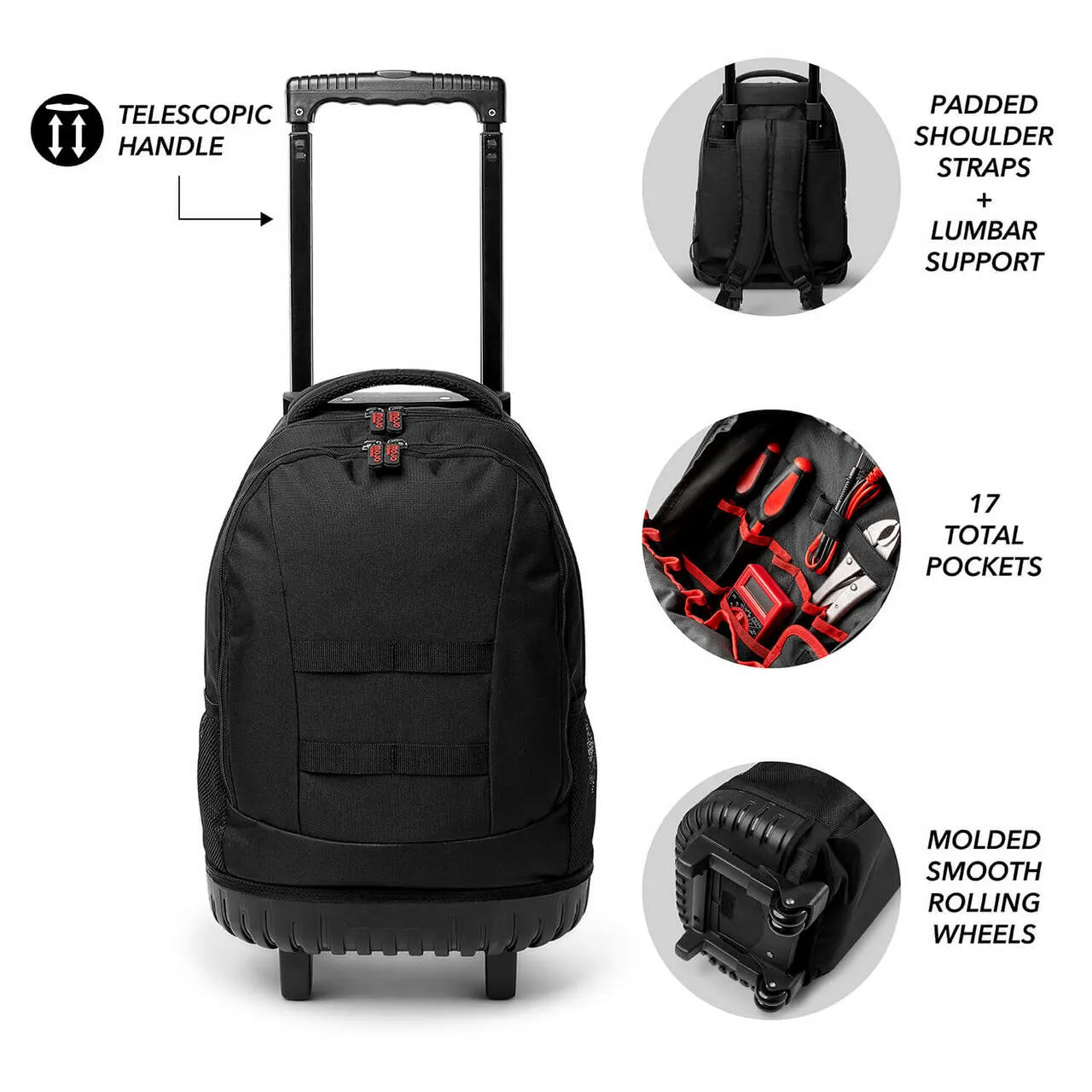 Texas Tech Red Raiders 18" Wheeled Tool Bag