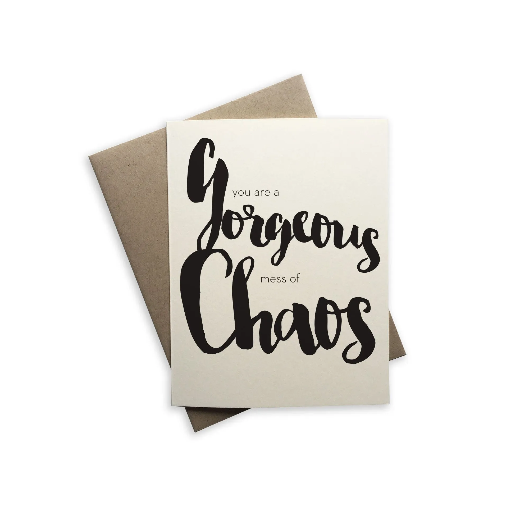 Tiramisu Paperie - Gorgeous Chaos Card